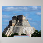 Poster Pyramid Of The Magician, Uxmal, Mexico (Devant)