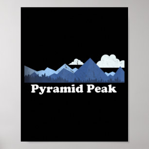 Poster Pyramid Peak Bagger New York NY Escalade Randonnée
