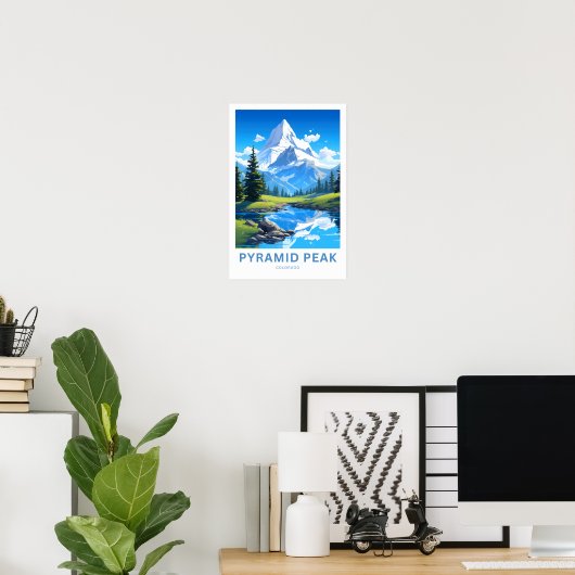 Poster Pyramid Peak Colorado Imprimer (Bureau à domicile)