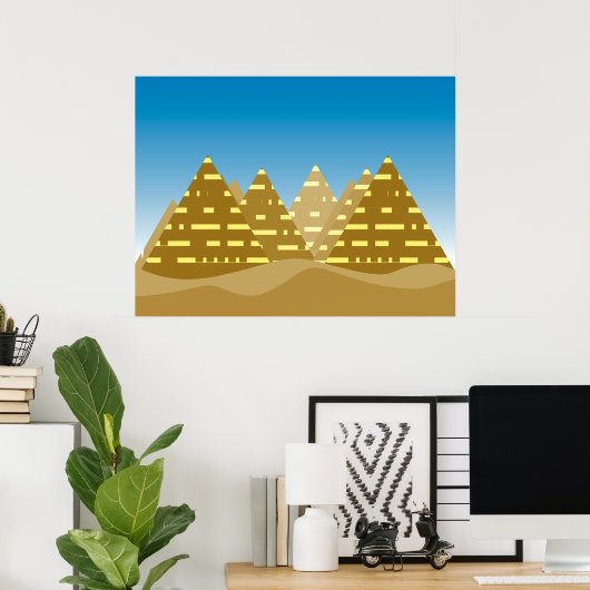 Poster Pyramide (Bureau à domicile)