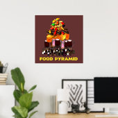 Poster Pyramide alimentaire (Bureau à domicile)