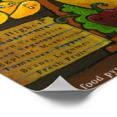 Poster Pyramide alimentaire nutritionnelle (Coin)