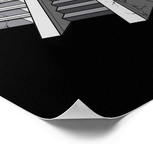 Poster Pyramide antique aztèque (Coin)