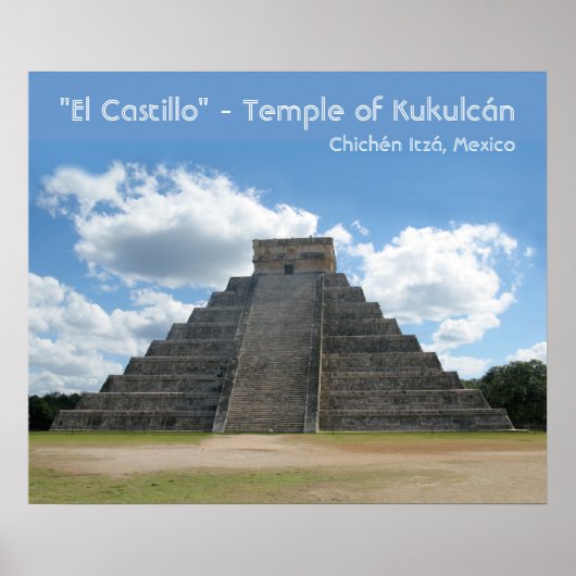 Poster Pyramide de Chichén Itzá (Devant)