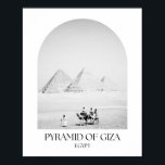 Poster Pyramide de Gizeh Egypt Arch Photo Imprimer<br><div class="desc">Pyramide de Gizeh Egypt Arch Photo Imprimer</div>