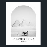 Poster Pyramide de Gizeh Egypt Arch Photo Imprimer<br><div class="desc">Pyramide de Gizeh Egypt Arch Photo Imprimer</div>