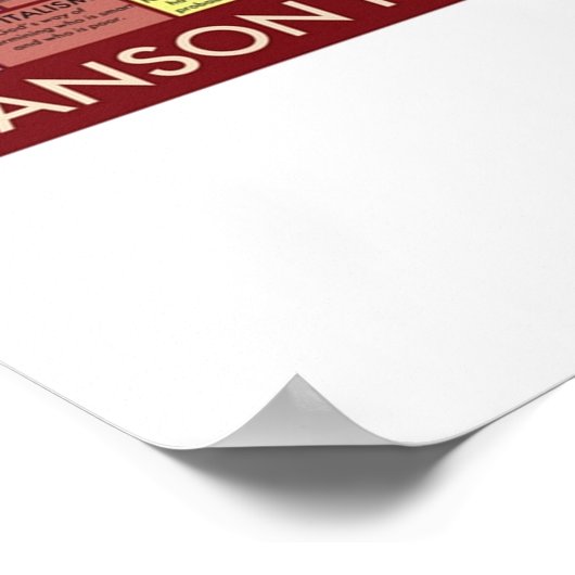 Poster Pyramide de grandeur de Ron Swanson (Coin)