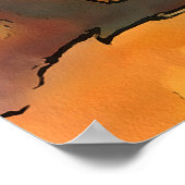 Poster Pyramide des crânes Black Outline Art après Cézann (Coin)