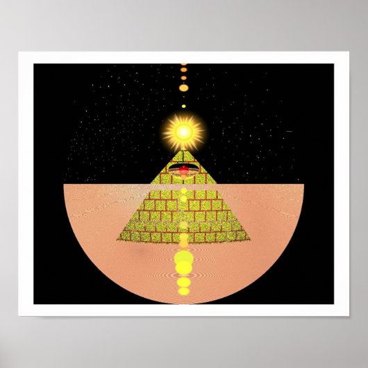 Poster Pyramide des divinités du soleil par Kookie (Devant)