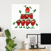 Poster Pyramide des fraises (Bureau à domicile)