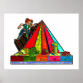 Poster Pyramide des groupes alimentaires quotidiens (Devant)