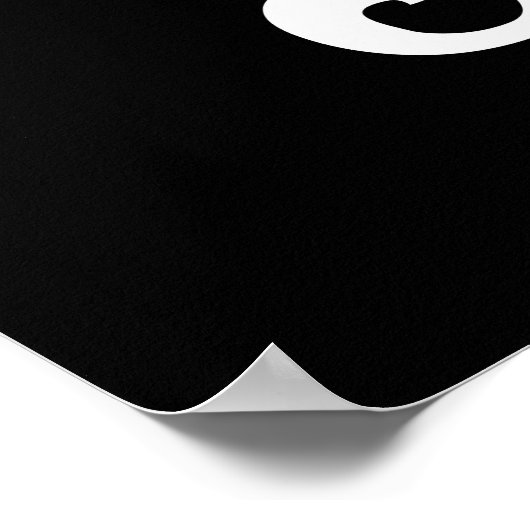 Poster Pyramide des nombres cambodgiens - 0 12 345 6789 K (Coin)