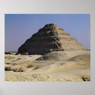 Poster Pyramide d'étape du Roi Djoser Old Kingdom
