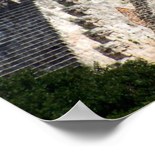 Poster Pyramide Du Magicien, Uxmal, Mexique (Coin)