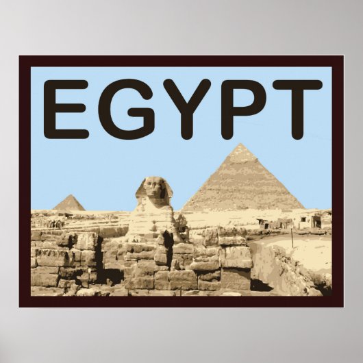 Poster Pyramide égyptienne de Khafre (Devant)