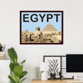 Poster Pyramide égyptienne de Khafre (Bureau à domicile)