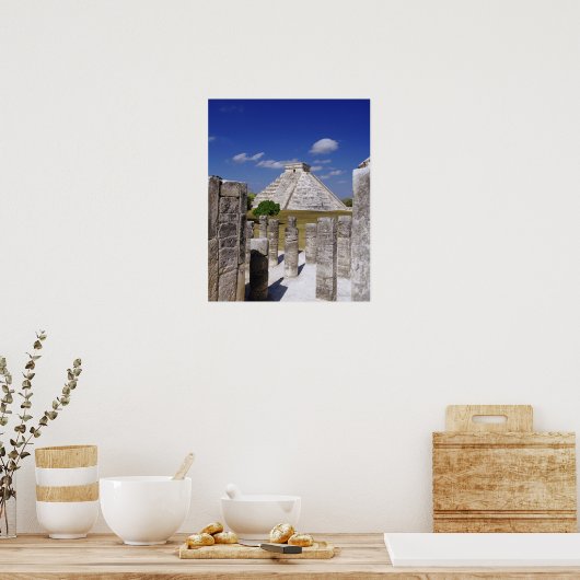 Poster Pyramide Kukulcan vu du Groupe (Cuisine)