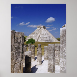 Poster Pyramide Kukulcan vu du Groupe