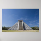 Poster Pyramide maya, matin de mars (Devant)