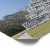 Poster Pyramide maya, matin de mars (Coin)