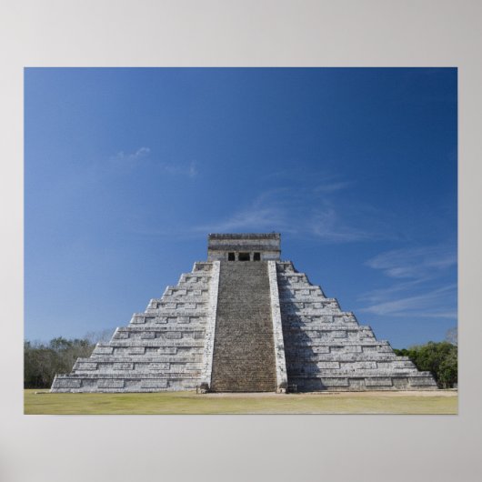 Poster Pyramide maya, matin de mars (Devant)