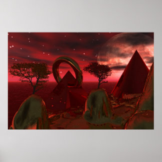 Poster Pyramide percée