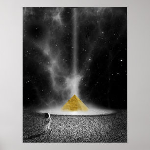 Poster Pyramide spatiale