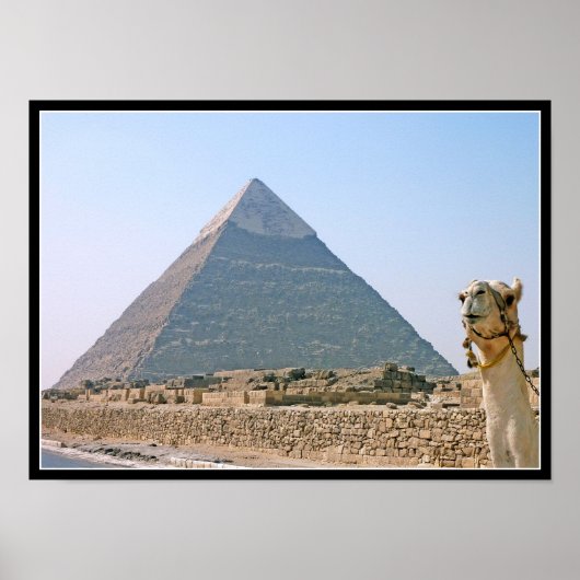 Poster: Pyramide van Khafre Poster (Voorkant)