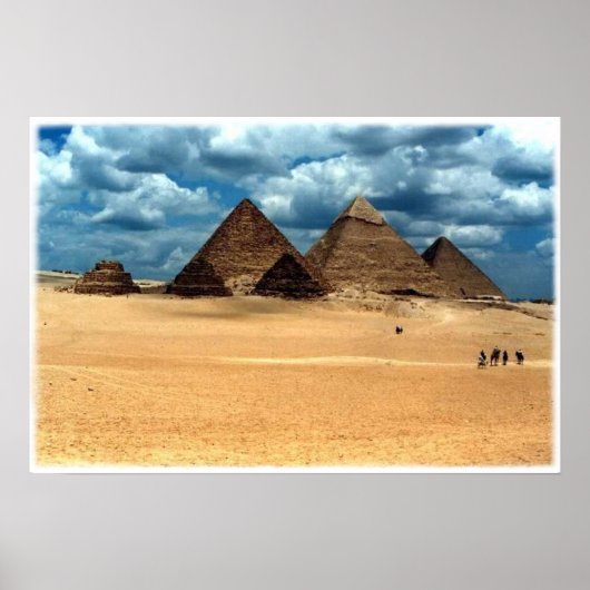 Poster Pyramiden von Gizeh (Devant)