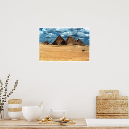 Poster Pyramiden von Gizeh (Cuisine)