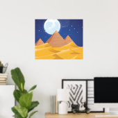 Poster Pyramides (Bureau à domicile)