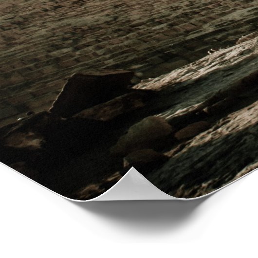 Poster Pyramides à Gizeh au Caire, Egypte (Coin)