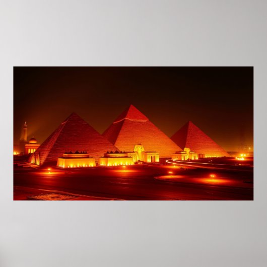 Poster Pyramides Antiques (Devant)