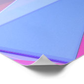 Poster Pyramides de cristal colorées (Coin)