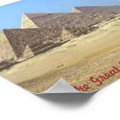 Poster Pyramides de Gizeh (Coin)