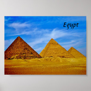 Poster Pyramides de Gizeh