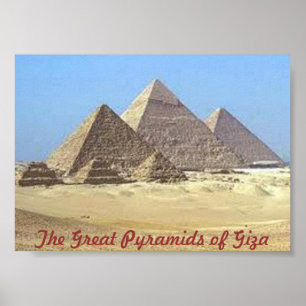Poster Pyramides de Gizeh