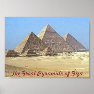 Poster Pyramides de Gizeh
