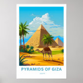 Poster Pyramides de Gizeh Egypt Imprimer (Devant)