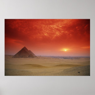 Poster Pyramides d'Egypte à travers le Stargate