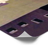 Poster Pyramides derrière les palmiers, Egypte (Coin)