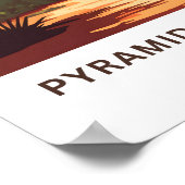 Poster Pyramides du Sun Mexico Travel Imprimer (Coin)