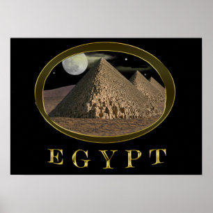 Poster pyramides égyptiennes