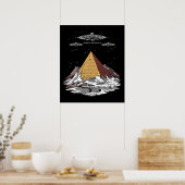 Poster Pyramides égyptiennes Aliens Conspiration antarcti (Cuisine)
