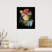 Poster Pyramides égyptiennes Aliens spatiaux Conspiration (Cuisine)