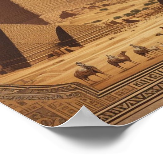 Poster Pyramides égyptiennes classiques (Coin)