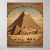 Poster Pyramides égyptiennes classiques (Devant)