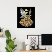 Poster Pyramides égyptiennes Sphinx (Bureau à domicile)