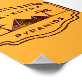Poster Pyramides Gizeh Égypte (Coin)