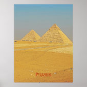 Poster Pyramides magnifiques de l'Egypte Brazing Sand Sto (Devant)